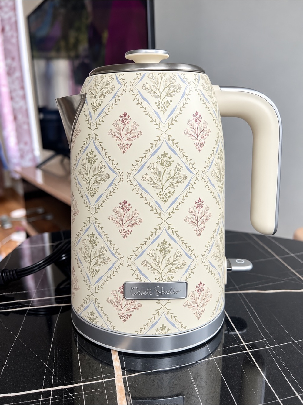 DwellStudio Floral Electric Kettle 1.7L – New Never Used